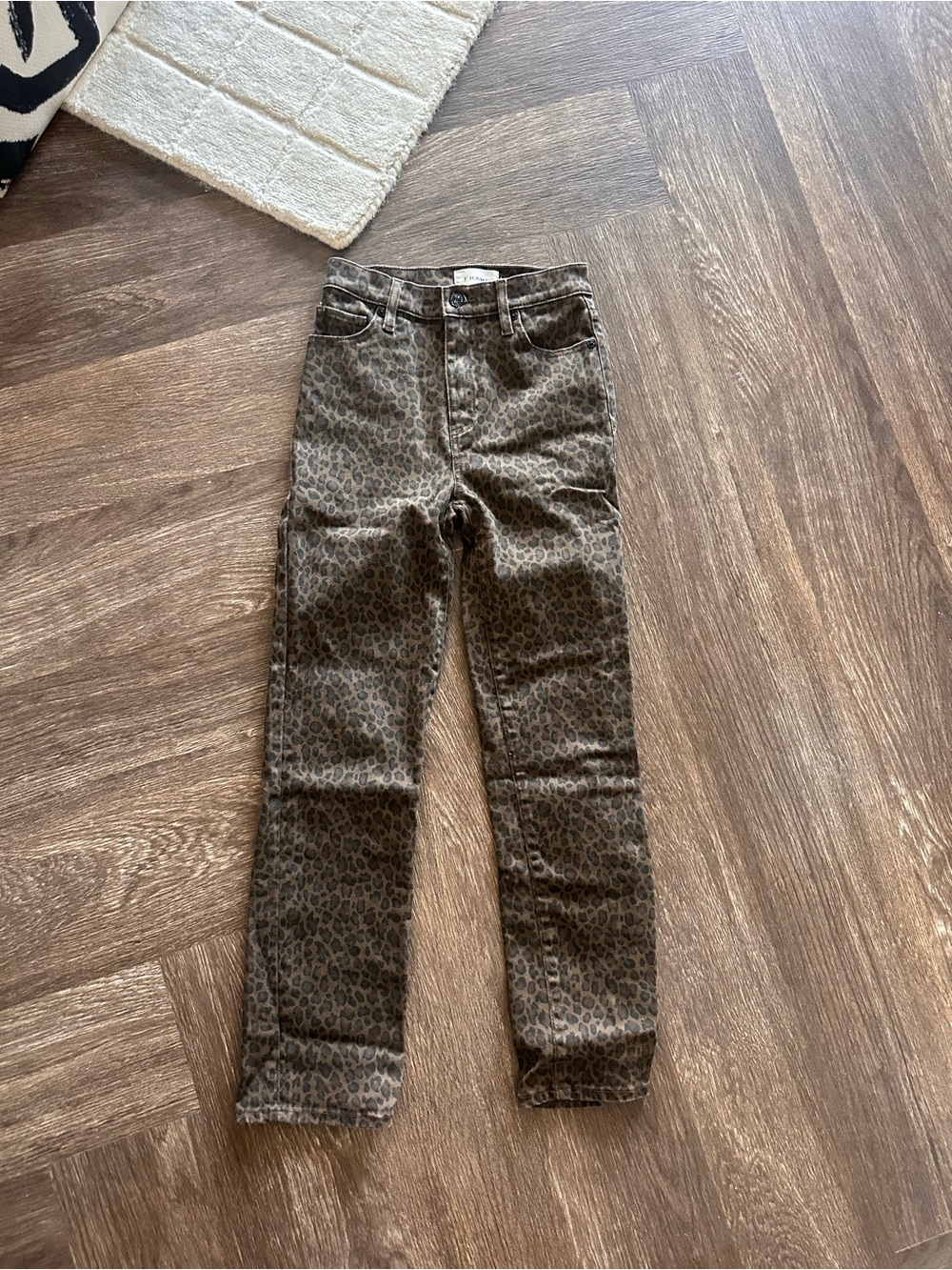 Frame Denim Women's Leopard Skinny Jeans - Brown/Black